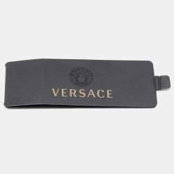 Gianni Versace Red Medusa Harness Print Silk Tie