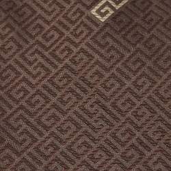 Pre Owned   Gianni Versace Vintage Brown Jacquard Silk Tie