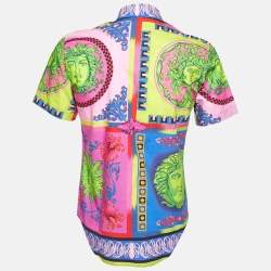 Gianni Versace Multicolor Printed Cotton Shirt S