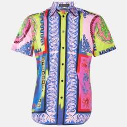 Gianni Versace Multicolor Printed Cotton Shirt S