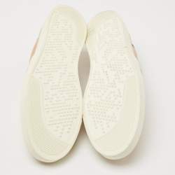 Gianvito Rossi Beige Leather Slip On Sneakers Size 41