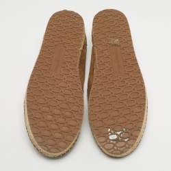 Pre Owned Gianvito Rossi Brown Suede Lido Espadrilles Size 44