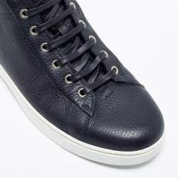Gianvito Rossi Black Leather High Top Sneakers Size 43