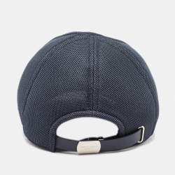 Giorgio Armani Navy Blue Embroidered Cotton Baseball Cap M/L