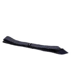 Pre Owned Giorgio Armani Navy Blue Geometric Pattern Silk Jacquard Tie