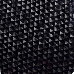 Pre Owned Giorgio Armani Navy Blue Geometric Pattern Silk Jacquard Tie