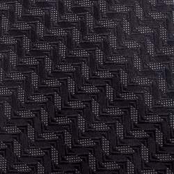 Pre Owned Giorgio Armani Anthracite Grey Geometric Pattern Silk Jacquard Classic Tie