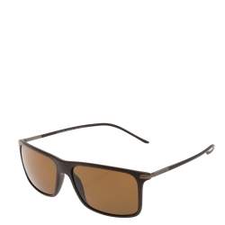 Giorgio Armani Brown AR8034 Square Sunglasses