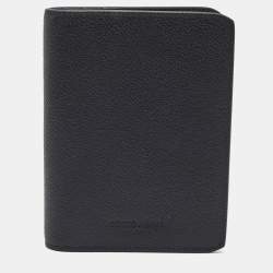 Giorgio Armani Black Leather Passport Holder Giorgio Armani TLC