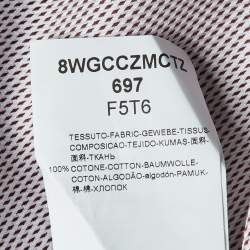 مملوكة مسبقًا Giorgio Armani Red/White Cotton Button-Down Shirt XXL