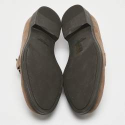 Giorgio Armani Brown Suede Slip On Loafers Size 43