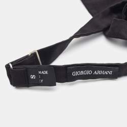 Giorgio Armani Black Open Bow Tie S