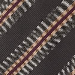 Pre Owned Giorgio Armani Multicolor Striped Silk jacquard Traditional Tie