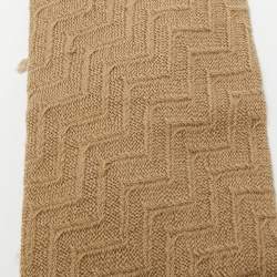 مملوكة مسبقًا Giorgio Armani Dark Beige Wool Tie