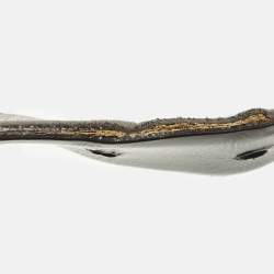 Pre Owned حزام جورجيو أرماني إبزيم قابل للعكس قص الأسود جلد