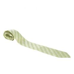 Giorgio Armani Lime Green Silk Textured Diagonal Striped Traditional Tie