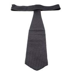 Giorgio Armani Vintage Textured Silk and Wool Jacquard Traditional Tie