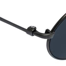 Giorgio Armani Matte Gunmetal/ Grey AR6018-T Frames of Life Oval Sunglasses