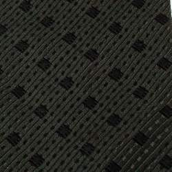 Pre Owned Giorgio Armani Dark Green Geometric Detail Silk Traditional Tie