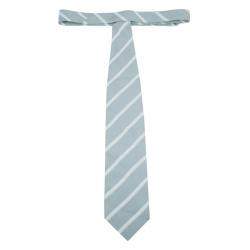 Giorgio Armani Grey Striped Silk Tie