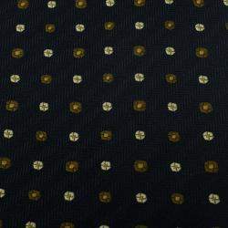 Giorgio Armani Black Polka Dot Silk Tie