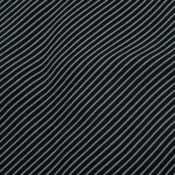 Giorgio Armani Beige and Black Striped Silk Tie