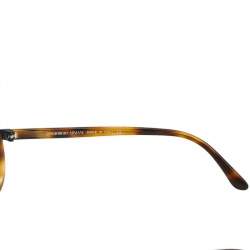Giorgio Armani Brown Havana/ Gold Mirrored AR 6063 Square Sunglasses