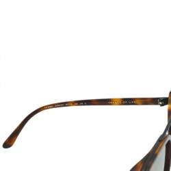 Giorgio Armani Brown Havana/ Gold Mirrored AR 6063 Square Sunglasses