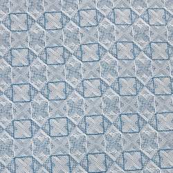 Giorgio Armani Blue Square Patterned Silk Jacquard Tie