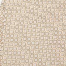 Giorgio Armani Beige Patterned Silk Tie