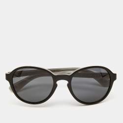 Giorgio Armani Black Oval Sunglasses