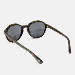 Giorgio Armani Black Oval Sunglasses