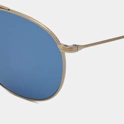 Giorgio Armani Two Tone/Blue AR6092 Pilot Round Sunglasses