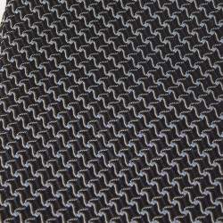 Giorgio Armani Black Patterned Silk Jacquard Tie