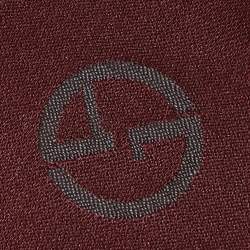 Pre Owned Giorgio Armani Burgundy Dot Pattern Silk Jacquard Tie