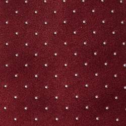Pre Owned Giorgio Armani Burgundy Dot Pattern Silk Jacquard Tie