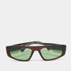 Emporio Armani Dark Brown Tinted EA4168 Rectangular Sunglasses