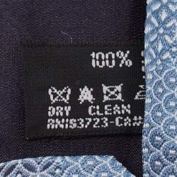 Giorgio Armani Blue Patterned Silk Tie