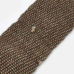 Giorgio Armani Vintage Brown Wool Knitted Traditional Tie