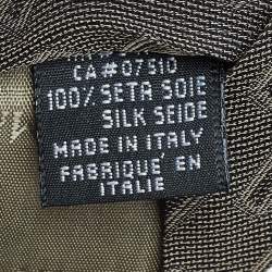 Giorgio Armani Vintage Grey Patterned Silk Tie