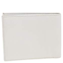 Giorgio Armani Grey Leather Bifold Wallet