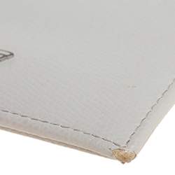 Giorgio Armani Grey Leather Bifold Wallet