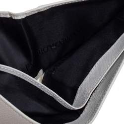 Giorgio Armani Grey Leather Bifold Wallet