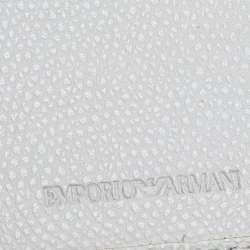 Giorgio Armani Grey Leather Bifold Wallet