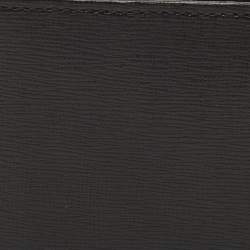 Giorgio Armani Black Leather Logo Bifold Wallet