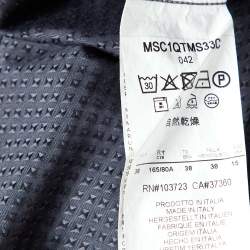 Giorgio Armani Grey Patterned Cotton Buttoned Up Shirt M