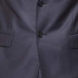 Giorgio Armani Navy Blue Virgin Wool Tailored Suit M