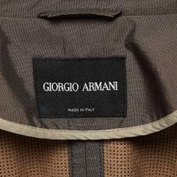 Giorgio Armani Brown Silk Blend Jacket XXXL
