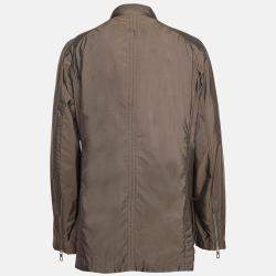 Giorgio Armani Brown Silk Blend Jacket XXXL
