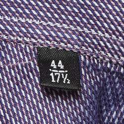 Giorgio Armani Purple Pattern Cotton Button Up Shirt XXXL